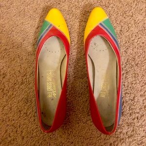 80’s vintage block color flats